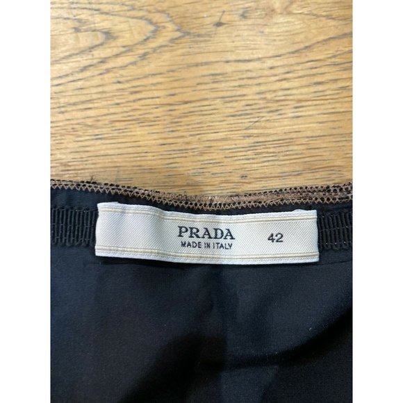 PRADA Silk Pleated Bubble Midi Paisley Skirt 6 - Picture 9 of 10